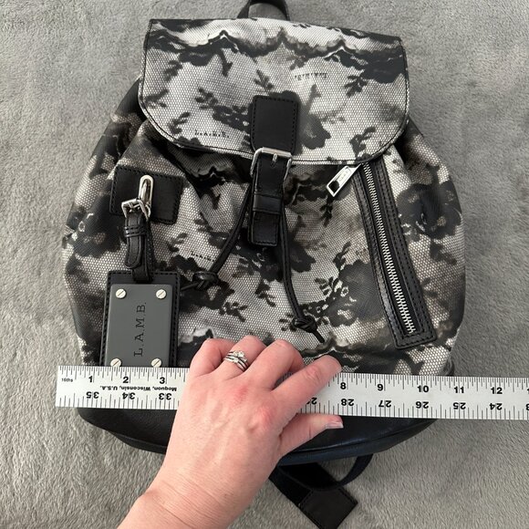 L.A.M.B. Gwen Stefani Clandon Backpack Rare Lace Print Bag Handbag Purse - Picture 5 of 8